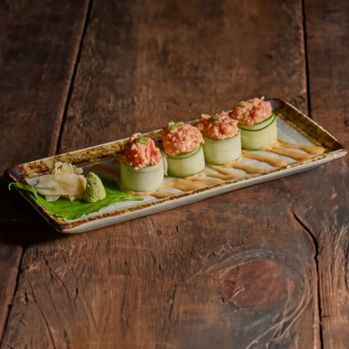 Spicy Tuna Roll Minced Tuna Roll With Cucumber